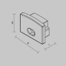 Комплект заглушек MAYTONI для профиля ALM-3611-S-2M 642007